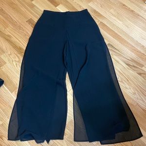 Dress pants that look like a skirt zip up back